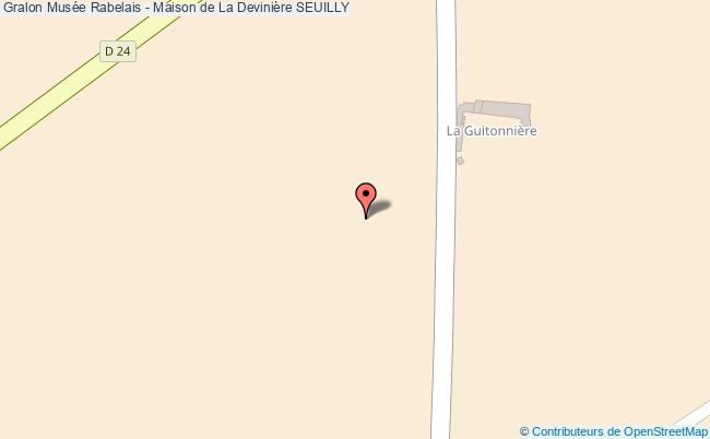 plan Musée Rabelais - Maison De La Devinière Seuilly SEUILLY