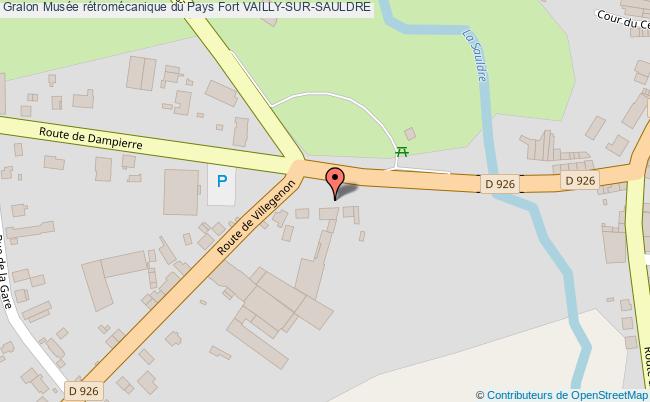 plan Musée Rétromécanique Du Pays Fort Vailly-sur-sauldre VAILLY-SUR-SAULDRE