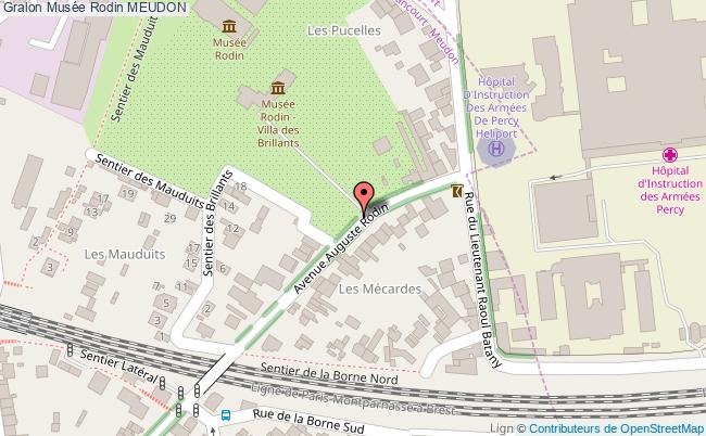 plan Musée Rodin Meudon MEUDON