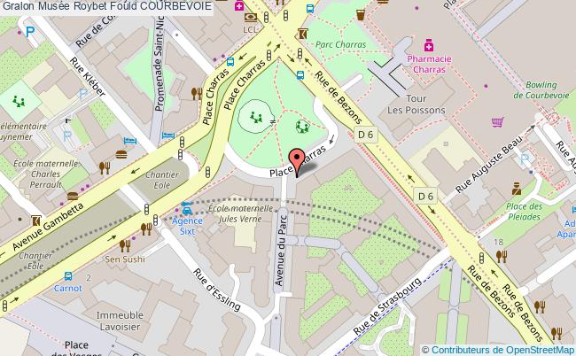 plan Musée Roybet Fould Courbevoie COURBEVOIE