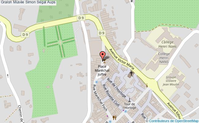 plan Musée Simon Segal Aups Aups