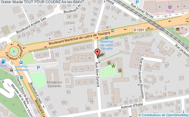 plan Musée Tout Pour Coudre Aix-les-bains Aix-les-Bains