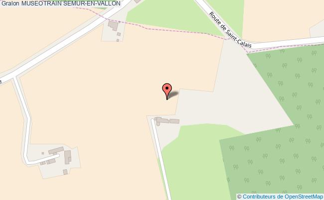 plan Museotrain Semur-en-vallon SEMUR-EN-VALLON