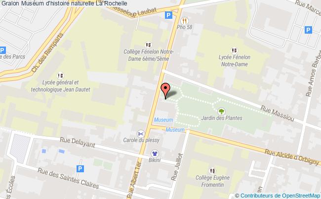 plan Muséum D'histoire Naturelle La Rochelle La Rochelle