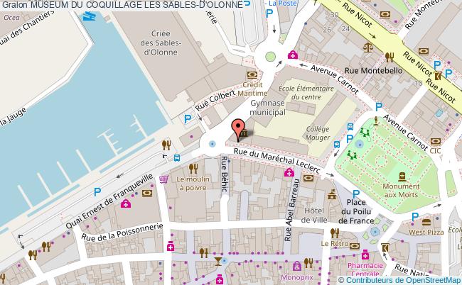 plan Museum Du Coquillage Les Sables-d'olonne LES SABLES-D'OLONNE