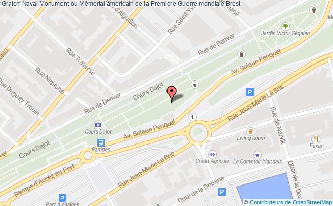 plan Naval Monument Ou Mémorial Américain De La Première Guerre Mondiale Brest Brest