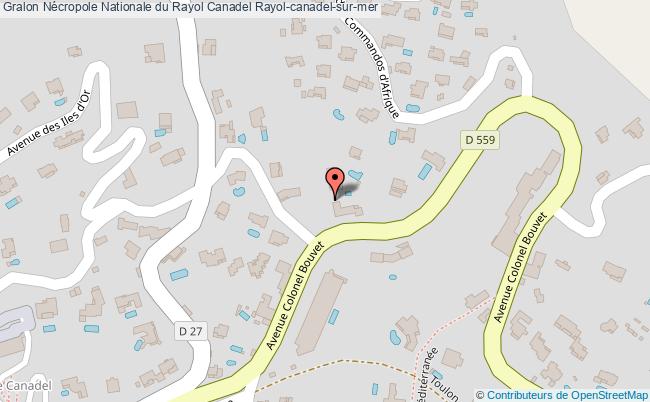 plan Nécropole Nationale Du Rayol Canadel Rayol-canadel-sur-mer Rayol-canadel-sur-mer
