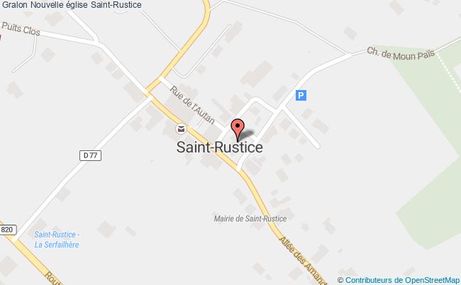 plan Nouvelle église Saint-rustice Saint-Rustice