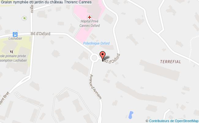 plan Nymphée Du Jardin Du Château Thorenc Cannes Cannes