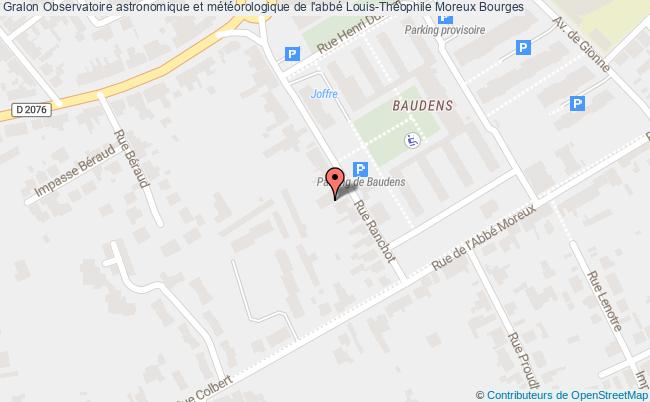 plan Observatoire Astronomique Et Météorologique De L'abbé Louis-théophile Moreux Bourges Bourges