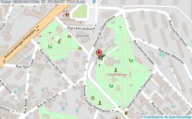 plan Observatoire De Jolimont Toulouse TOULOUSE