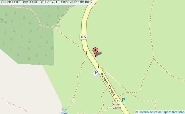 plan Observatoire De La Cote Saint-vallier-de-thiey Saint-vallier-de-thiey