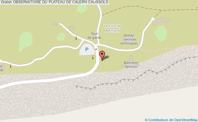 plan Observatoire Du Plateau De Calern Caussols CAUSSOLS