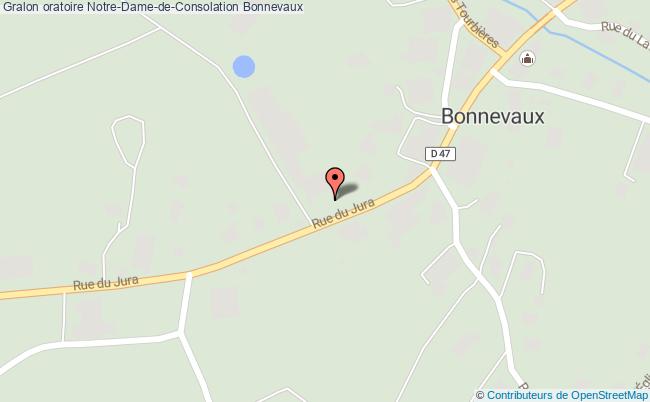 plan Oratoire Notre-dame-de-consolation Bonnevaux Bonnevaux