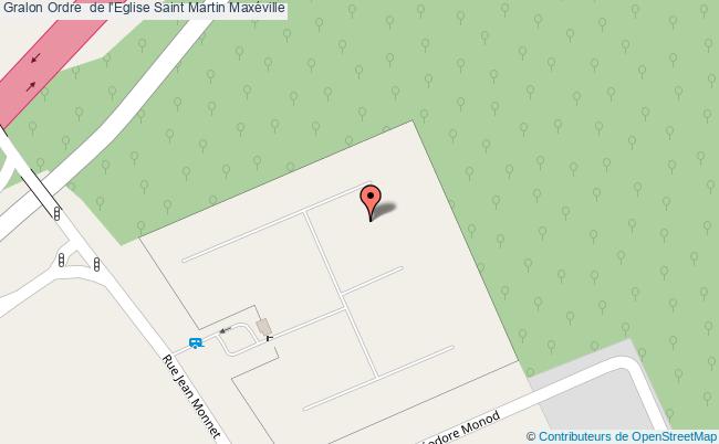 plan Ordre  De L'eglise Saint Martin Maxéville Maxéville