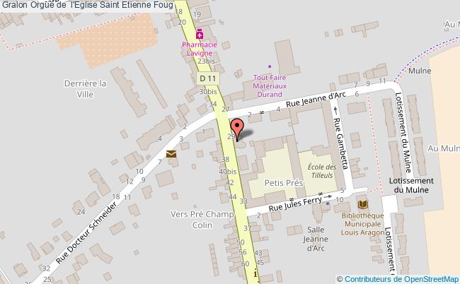 plan Orgue De  L'eglise Saint Etienne Foug Foug