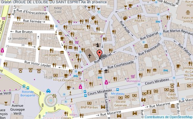 plan Orgue De L'eglise Du Saint Esprit Aix En Provence Aix en provence