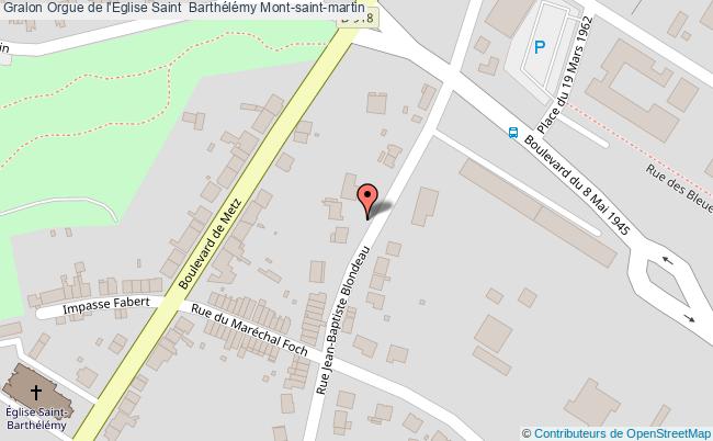 plan Orgue De L'eglise Saint  Barthélémy Mont-saint-martin Mont-saint-martin