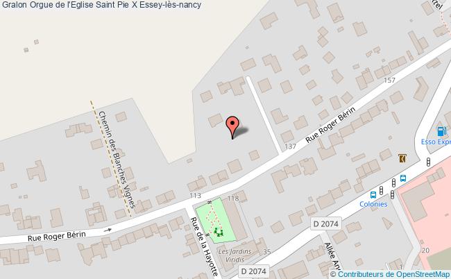 plan Orgue De L'eglise Saint Pie X Essey-lès-nancy Essey-lès-nancy