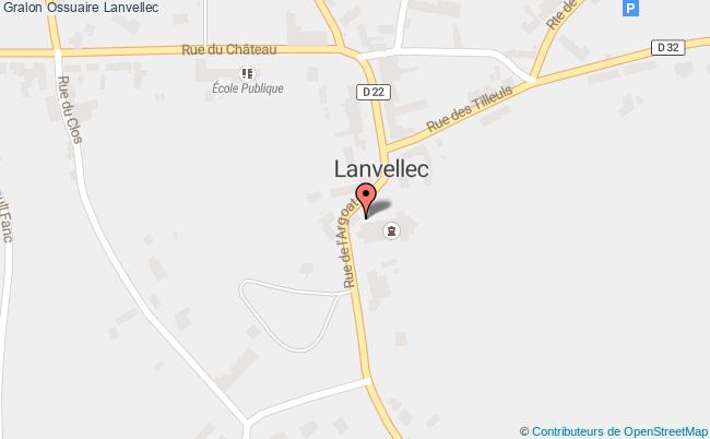 plan Ossuaire Lanvellec Lanvellec