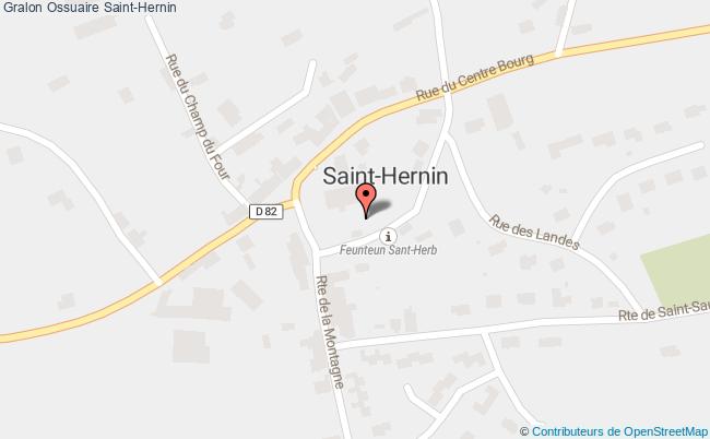 plan Ossuaire Saint-hernin Saint-Hernin