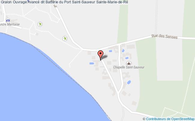 plan Ouvrage Avancé Dit Batterie Du Port Saint-sauveur Sainte-marie-de-ré Sainte-Marie-de-Ré