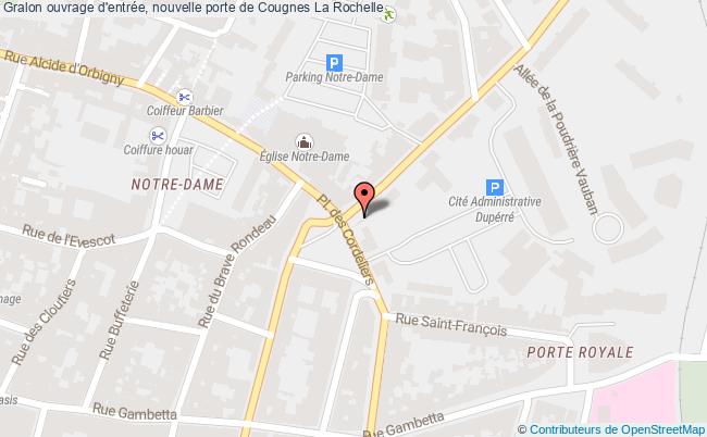 plan Ouvrage D'entrée, Nouvelle Porte De Cougnes La Rochelle La Rochelle