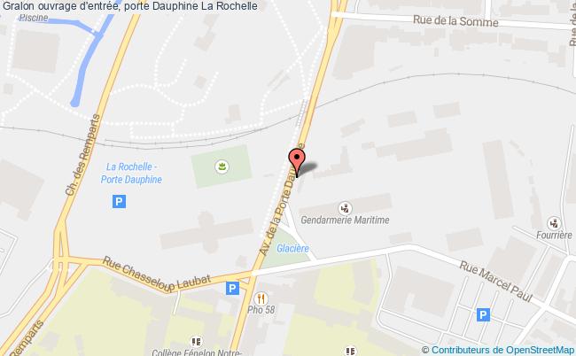 plan Ouvrage D'entrée, Porte Dauphine La Rochelle La Rochelle