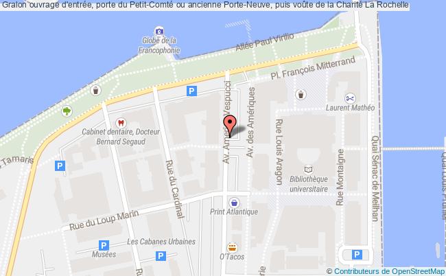 plan Ouvrage D'entrée, Porte Du Petit-comté Ou Ancienne Porte-neuve, Puis Voûte De La Charité La Rochelle La Rochelle