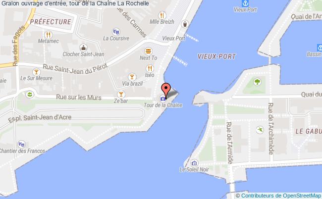 plan Ouvrage D'entrée, Tour De La Chaîne La Rochelle La Rochelle