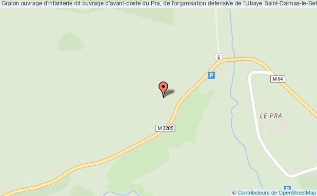 plan Ouvrage D'infanterie Dit Ouvrage D'avant-poste Du Pra, De L'organisation Défensive De L'ubaye Saint-dalmas-le-selvage Saint-Dalmas-le-Selvage