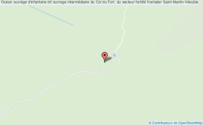 plan Ouvrage D'infanterie Dit Ouvrage Intermédiaire Du Col Du Fort, Du Secteur Fortifié Frontalier Saint-martin-vésubie Saint-Martin-Vésubie