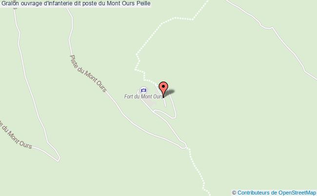 plan Ouvrage D'infanterie Dit Poste Du Mont Ours Peille Peille