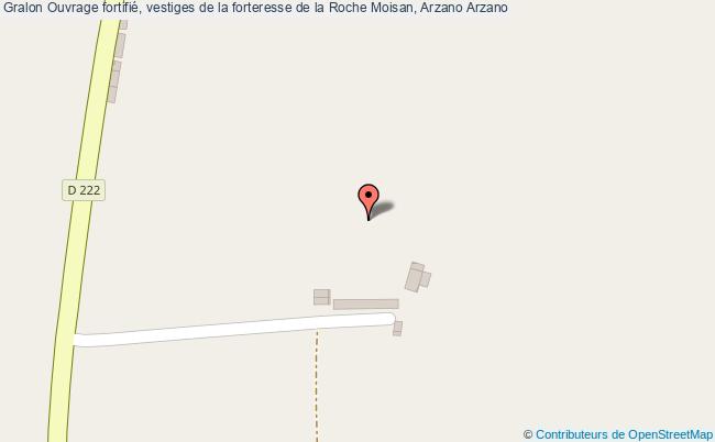 plan Ouvrage Fortifié, Vestiges De La Forteresse De La Roche Moisan, Arzano Arzano Arzano