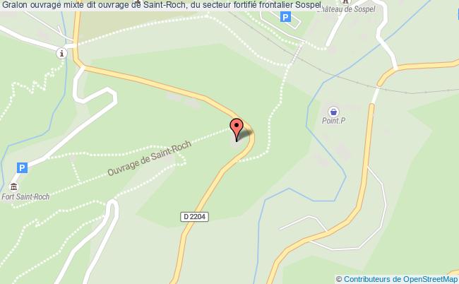 plan Ouvrage Mixte Dit Ouvrage De Saint-roch, Du Secteur Fortifié Frontalier Sospel Sospel