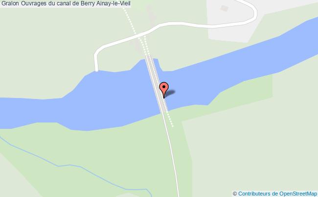 plan Ouvrages Du Canal De Berry Ainay-le-vieil Ainay-le-Vieil