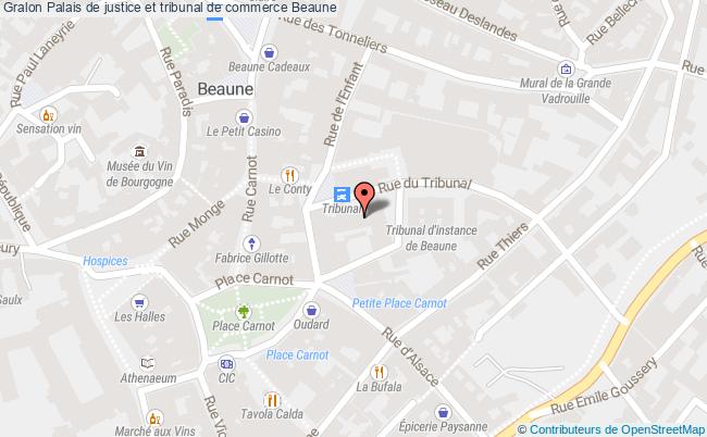 plan Palais De Justice Et Tribunal De Commerce Beaune Beaune