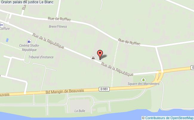 plan Palais De Justice Le Blanc Le Blanc