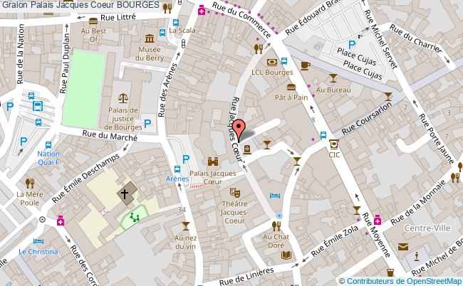 plan Palais Jacques Coeur Bourges BOURGES