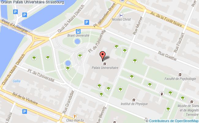 plan Palais Universitaire Strasbourg Strasbourg