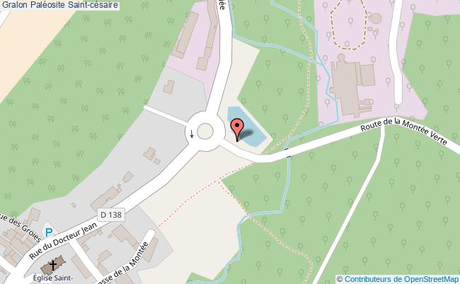 plan Paléosite Saint-césaire Saint-césaire
