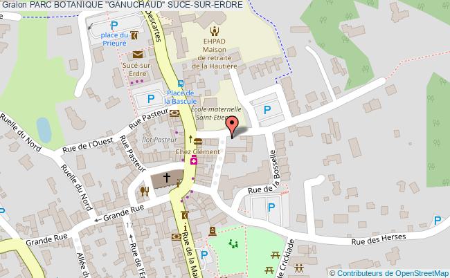 plan Parc Botanique ''ganuchaud'' Suce-sur-erdre SUCE-SUR-ERDRE