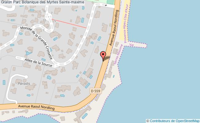 plan Parc Botanique Des Myrtes Sainte-maxime Sainte-maxime