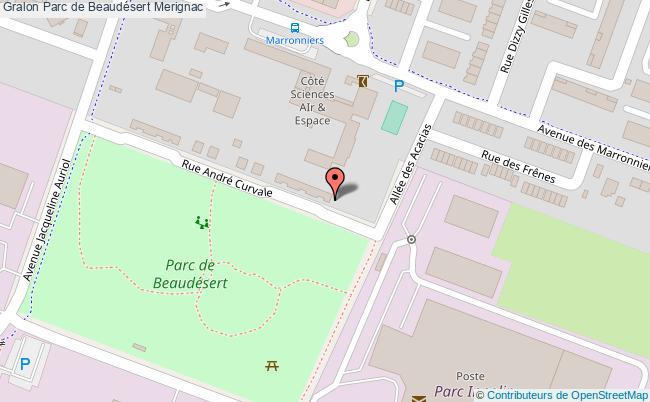 plan Parc De Beaudésert Merignac Merignac