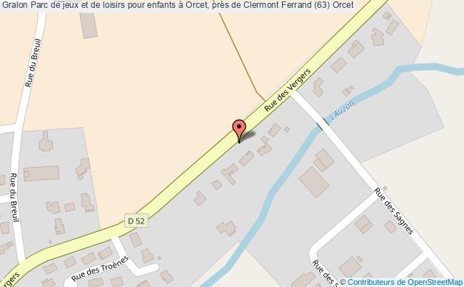 plan Parc De Jeux Et De Loisirs Pour Enfants à Orcet, Près De Clermont Ferrand (63) Orcet Orcet