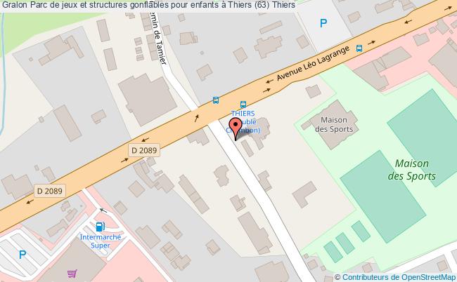 plan Parc De Jeux Et Structures Gonflables Pour Enfants à Thiers (63) Thiers Thiers