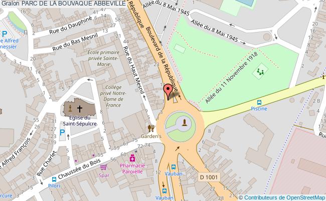 plan Parc De La Bouvaque Abbeville ABBEVILLE