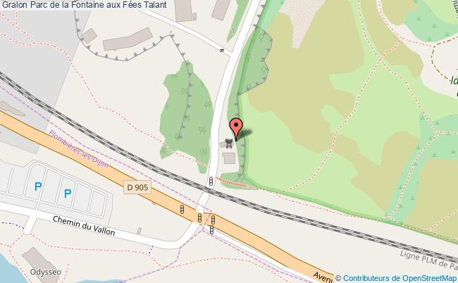 plan Parc De La Fontaine Aux Fées Talant Talant