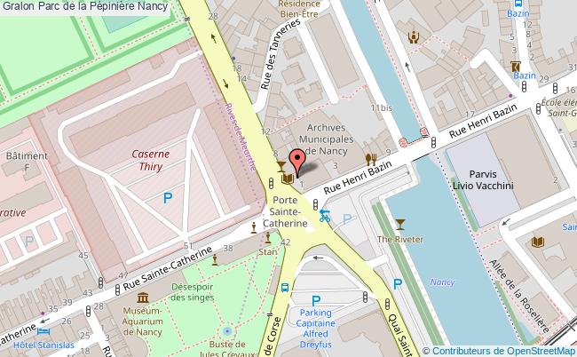 plan Parc De La Pépinière Nancy Nancy