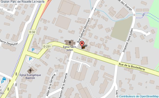 plan Parc De Rouelle Le Havre Le Havre